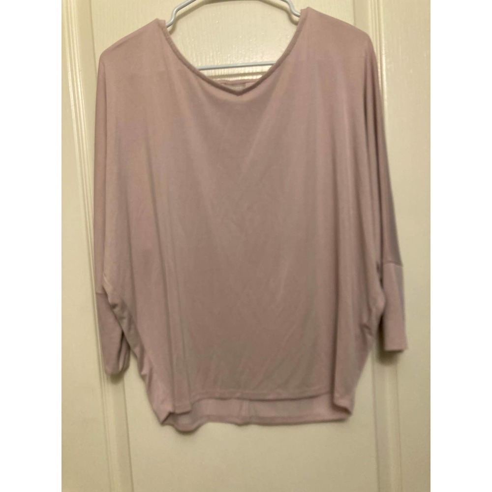 Chico’s‎ Women Top size 0 small Jersey knit soft liliac Dolman sleeves EUC